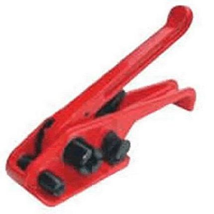 Plastic strapping tensioner