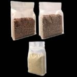 (FB UP-RANGE) (P/200 BAGS ) Clear Flat Bottom Square - Clear Flat Bottom Square + ZIPPER +TEAR (180 X 250 + 70 SG/BG)