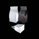 (FB 1000-RANGE) Flat Bottom (1000g coffee) (no valve /  no zip) - Matte Black + VALVE + ZIPPER (1000g)  (150 X 330 + 90 SG/BG)