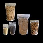 Metalised / clear pouch + zipper - 210 x 350 + 125 BG Metalised / clear pouch + zipper (P/200 Bags)