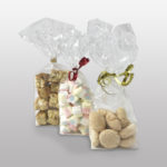 Sweets & Goodies Pouches (clear) - MEDIUM CLEAR p/200 bags  (130 + 80mm gusset)x 350mm height) (40 microns)   500g