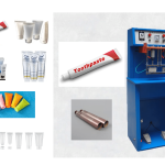 Tube Sealer (eg. tooth paste, cream) back tube sealer and press with number press (dual model)