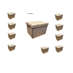 Document File paper boxes (A4) lid + base combo(420mm(L)x 235mm(W) x 255mm (H)(Priced per :1 Box)  (Minimum: 5 to order)
