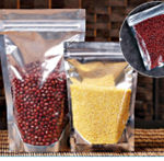 (MX-009-05) Metalized / clear pouch + zipper - ( 150mm x 220mm + 40mm BG)  Metalized (P/50 Bags) IMPORT