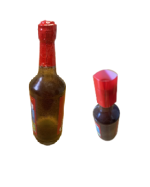 (55mm lay flat) ** RED ** (NECK TAMPA) (RANGE: (85 mm - 105mm circumference)  80MM (HIGH)  (55mm FLAT)  * horizontal cap PERF. - Image 5