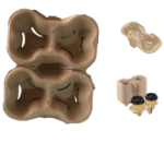 Moulded coffee cup - (2 cup ) Tray -* 100% biodegradable  ( ** launching soon ** ) - Image 2