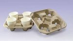 Moulded coffee cup - (2 cup ) Tray -* 100% biodegradable  ( ** launching soon ** ) - Image 3
