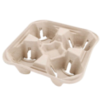 Moulded coffee cup - (4 cup ) Tray -* 100% biodegradable  ( ** launching soon ** )