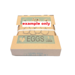 Egg Box - Outer (60 egg carry pack) 5 Dozen. (1 colour printed) per your design
