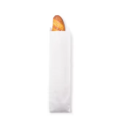 Flat & Satchel Bags (white) Greaseproof food bags - Hotdog (90/100mm wide (+ 45/50mm gusset) x 280mm high) * LONG (p/1000)