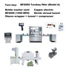 Water Bottling:  BF2000  ( Adhesive Label type line)  semi - auto (1500-2000 P/h) (LINE: B)