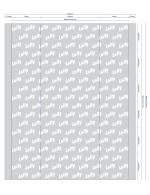 Plastic for  (AS1000) * printed  (335mm lay flat) (1 colour)  "lolly" printed repeat - Image 2