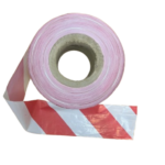 Barrier security line tape (72mm x 500m) red/white
