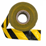 Barrier security line tape (72mm x 500m) yellow/black (Hazard tape)