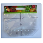 GRAPE BAGS (249mm x 194mm) + zip + Top header + Base Gusset (Sold per: 100 bags)