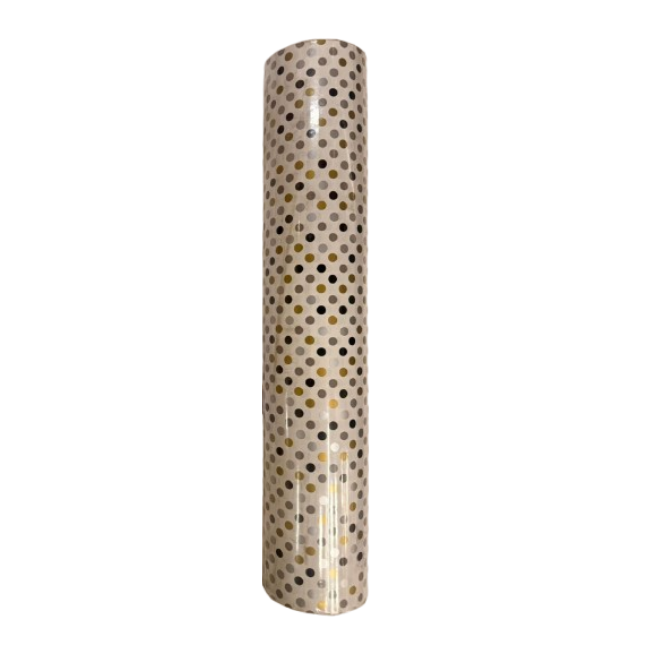 dotparty 3A Wrapping paper (500mm) Party (Dot Brown ) * 100m roll * - Image 1
