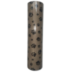 Wrapping paper (500mm) Kraft Animal (Black on Brown) * 100m roll * Paws