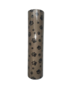 Wrapping paper (500mm) Kraft Animal (Black on Brown) * 100m roll * Paws