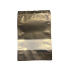 （MX-102-7）black kraft (200 x 300 (+50mm) ) paper stand up pouch with matte window  (p/1)