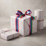 Giftwrap and Present Wrapping paper (500mm Wide x 50m Long) Party (Colour Dot ) * 50m roll *