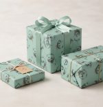 Gift and Present Wrapping paper (500mm) Baby shower Teddy / party wrap (Black and Green) * 100m roll