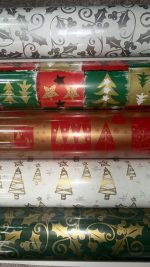 Christmas Gift wrapping (500mm Width x 100m long) Christmas (Red/Green/Tree) * 100m roll * - Image 2